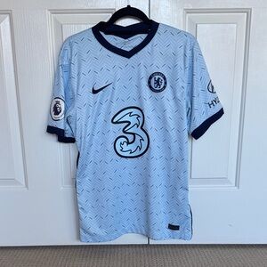 Nike Christian Pulisic Chelsea Sky Blue and Navy Soccer Jersey
